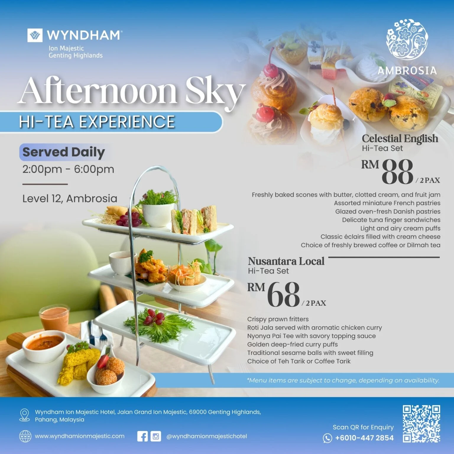Afternoon Sky Hi-Tea Set