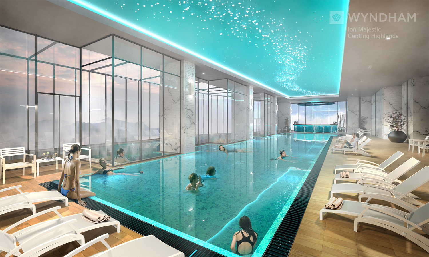Infinity and heated pool at Wyndham Ion Majestic Hotel
