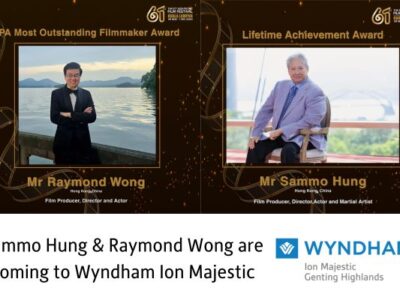 Sammo Hung and Raymond Wong at the 61st Asia-Pacific Film Festival